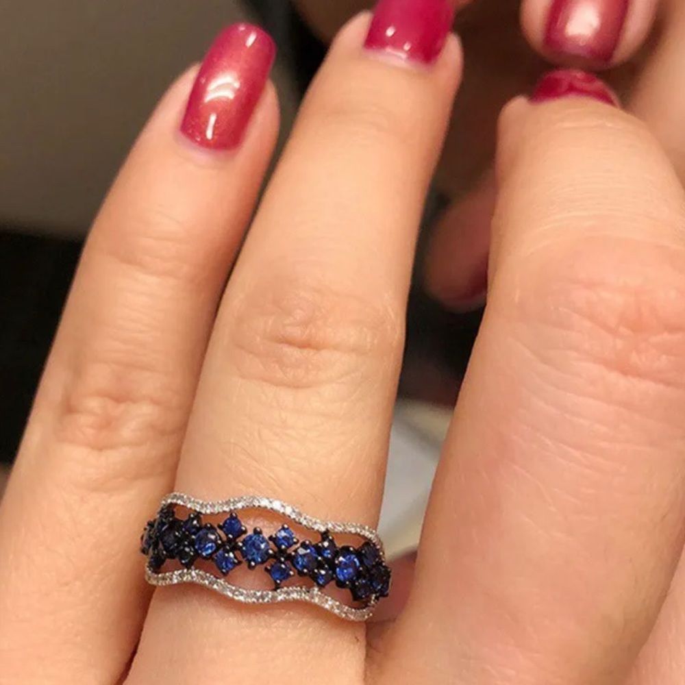 STATEMENT BRIDAL WEDDING RING - Picture 4 of 6